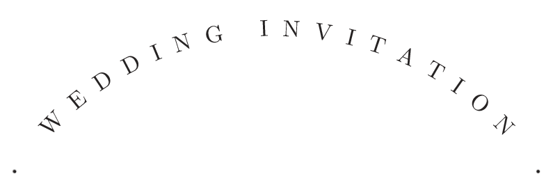 Wedding invitation